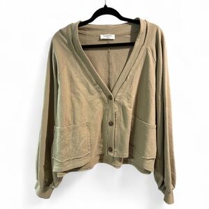 Zenana Taupe Button Cardigan Sweater- Size‎ 1X